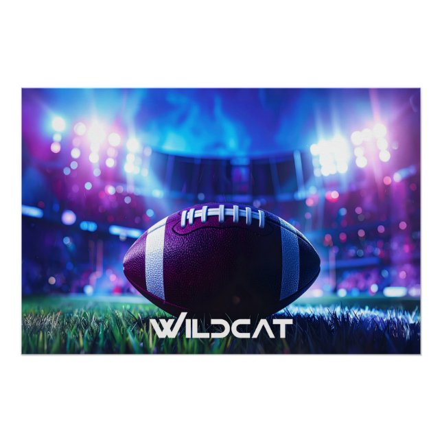 POSTER FOOTBALL AMÉRICAIN - WILDCAT (Devant)