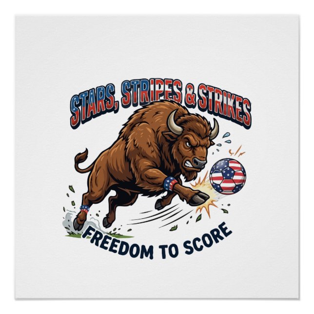 Poster Football de Bison Américain : Liberté de Marquer (Devant)
