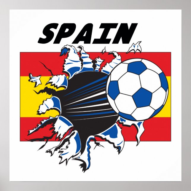 Poster Football Espagne (Devant)