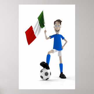 Poster Football italien