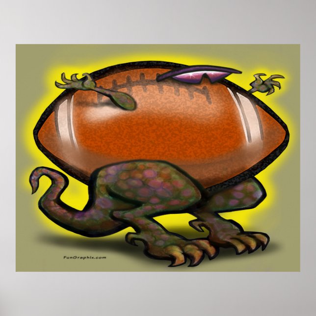 Poster Football Saurus Rex (Devant)
