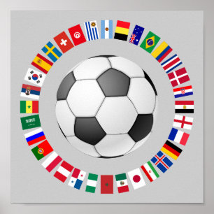 POSTER FOOTBALL SOCCER 2018