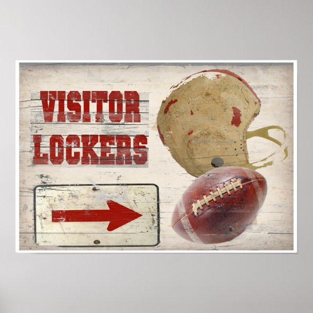 Poster Football Visitor Locker (Devant)