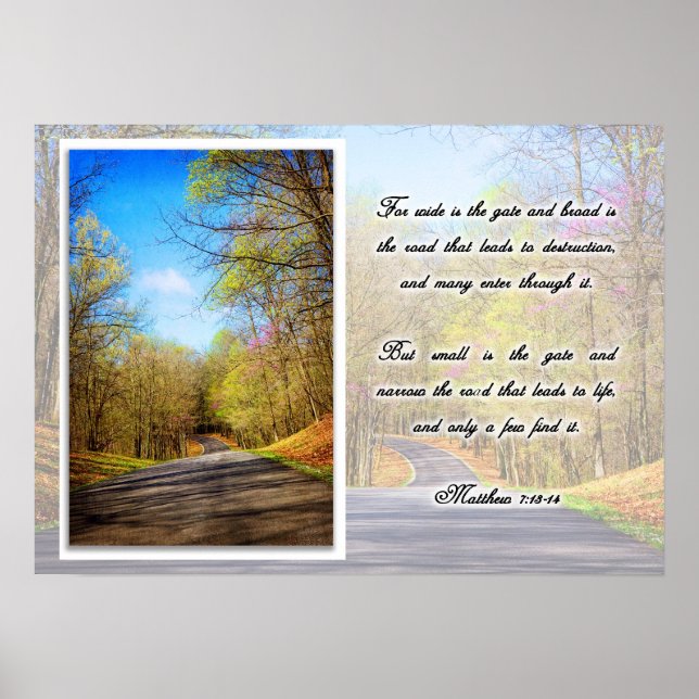 Poster - For Wide is the Gate..Narrow is the Path (Devant)