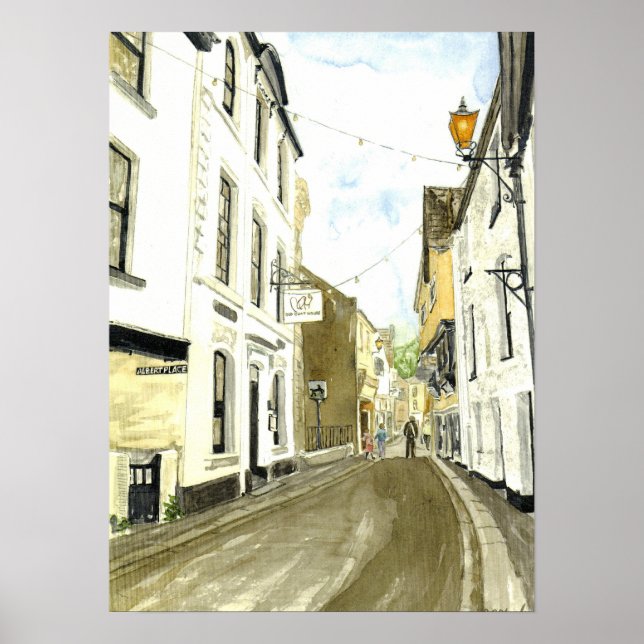 Poster 'Fore Street, Fowey' (Devant)