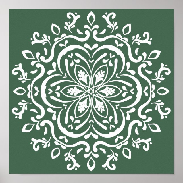 Poster Forest Mandala (Devant)