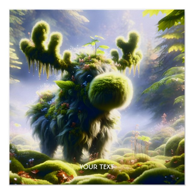 Poster Forêt d'orignal mou Imaginaire (Devant)