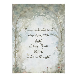 Poster Forêt enchantée Ethereal