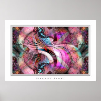 Poster Forêt fantastique.