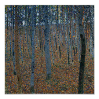 Poster Forêt forestière Gustav Klimt-Beech Grove