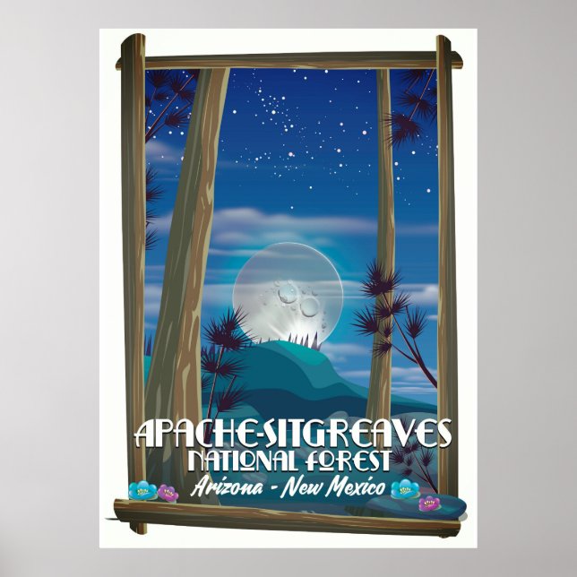 Poster Forêt nationale d'Apache-Sitgreaves (Devant)