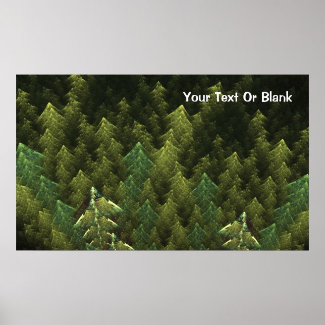 Poster Forêt verte (Devant)