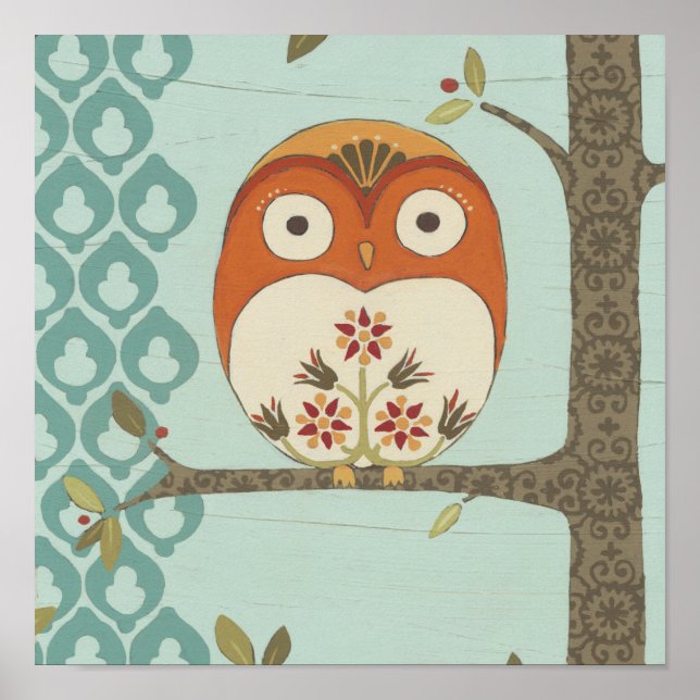 Poster Forêt Whimsy I (Devant)