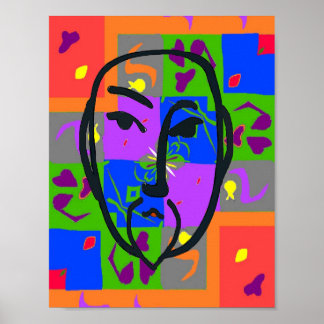 Poster Formes colorées Style Matisse
