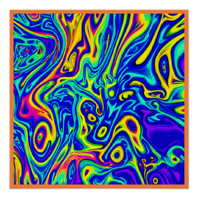 Poster Formes Motifs d'art design (Devant)