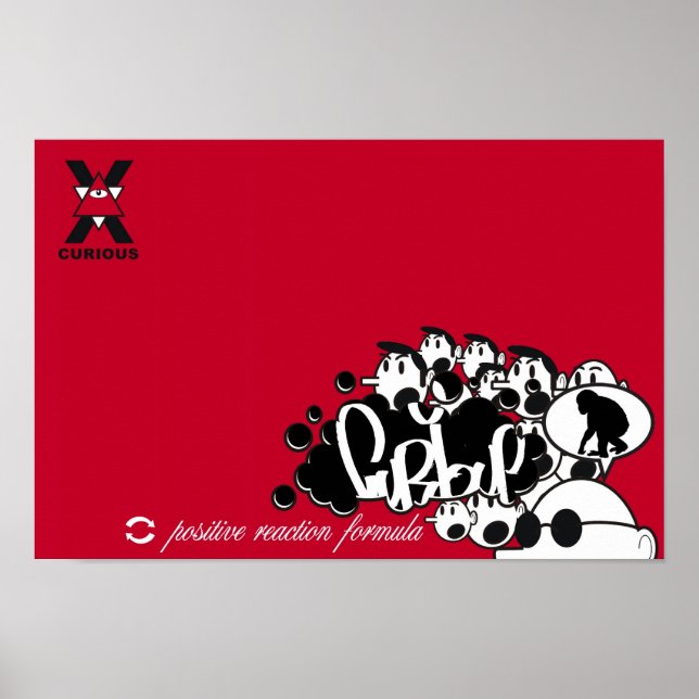 Poster formule de réaction positive (Devant)