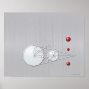 Poster Formule, graphique, symboles mathématiques 12