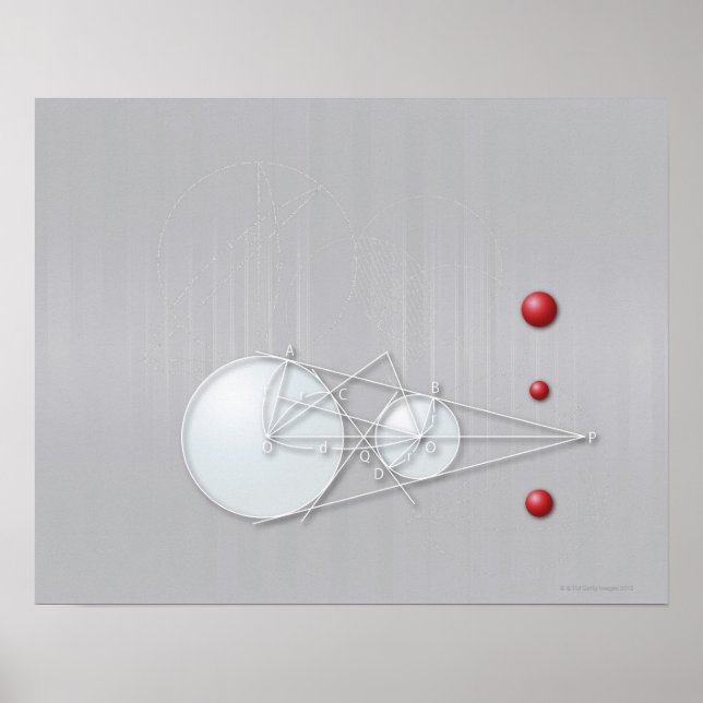 Poster Formule, graphique, symboles mathématiques 12 (Devant)