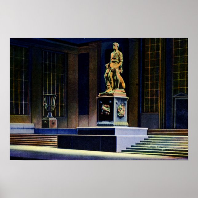 Poster Fort Wayne Indiana Abe Lincoln Statue (Devant)