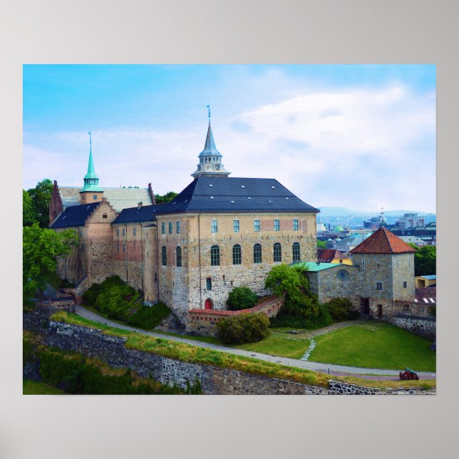 Poster Forteresse d'Akershus à Oslo, Norvège (Devant)