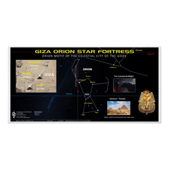 Poster Forteresse étoile Giza Orion (Devant)