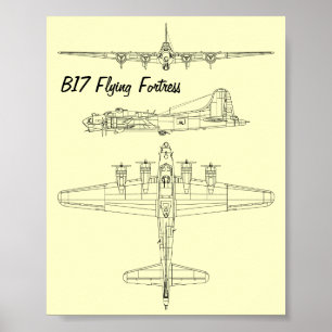 Poster Forteresse volante B17