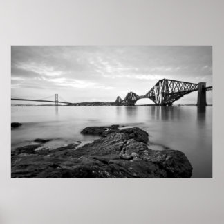 Poster Forth Bridges Noir & Blanc