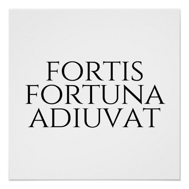Poster Fortis Fortuna Adiuvat (Devant)