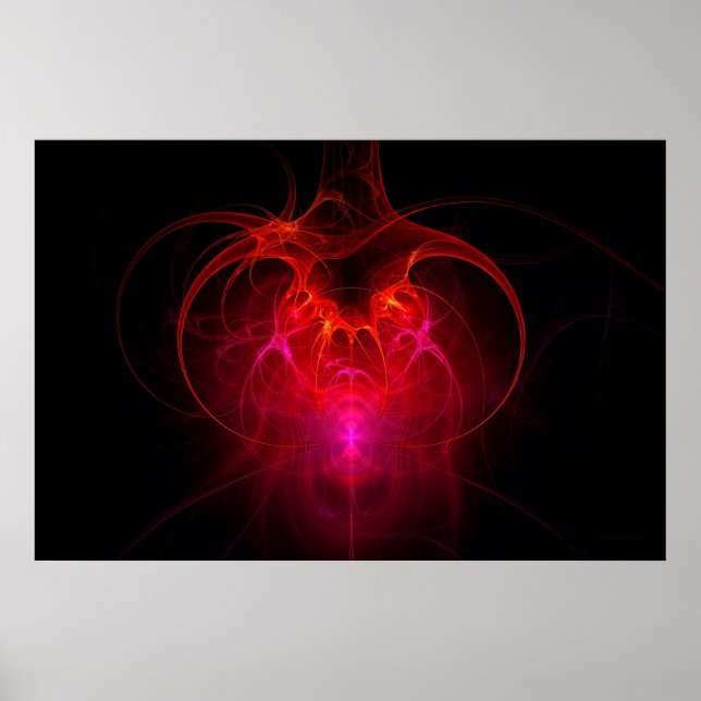 Poster Fractal - Science - Le réseau neuronal (Devant)