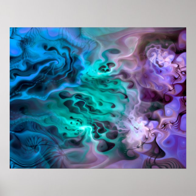 Poster Fractale Apophysis Abstraite I (Devant)