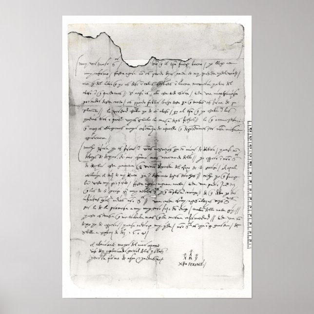 Poster Fragment de la lettre écrite par Christopher (Devant)