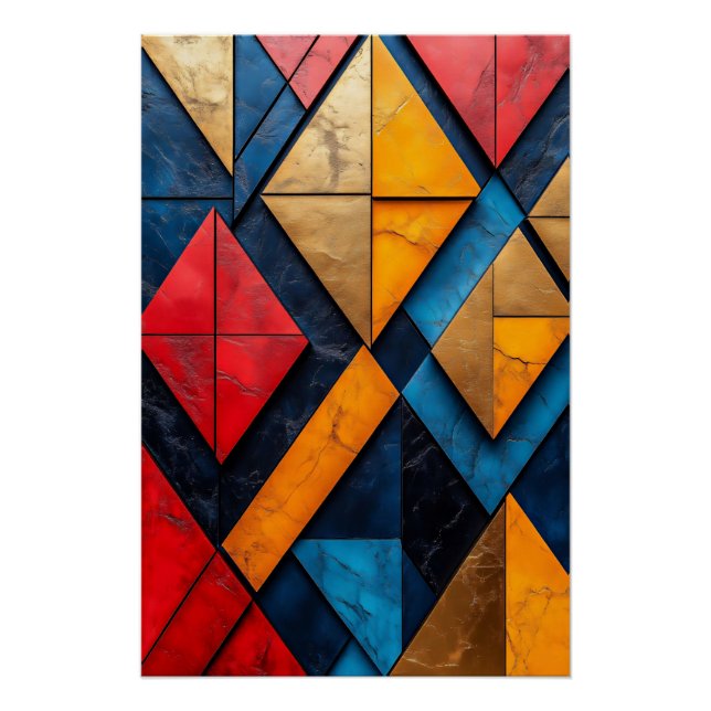 Poster Fragments chromatiques (Devant)