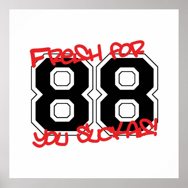 Poster Frais pour '88 (Devant)