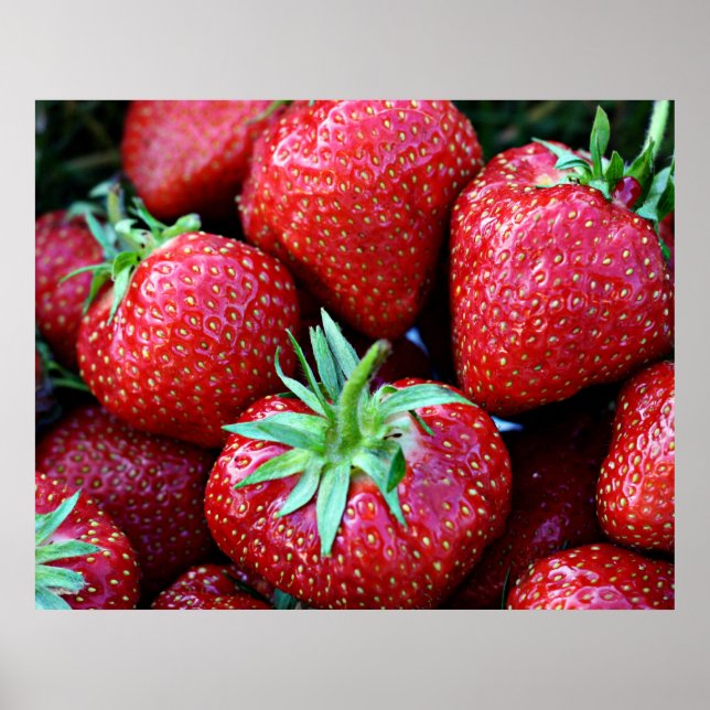 Poster fraise (Devant)