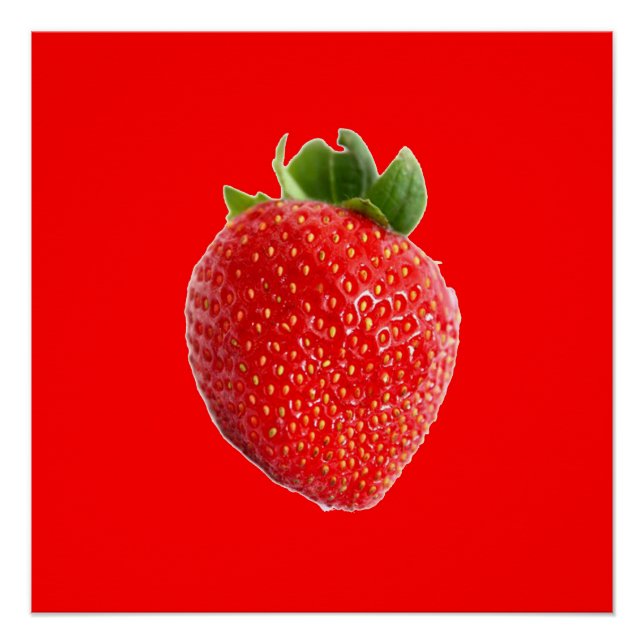 Poster Fraise d'été (Devant)