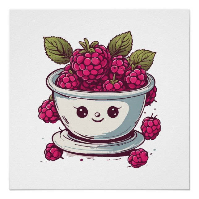 POSTER FRAMBOISE MIGNONNE (Devant)