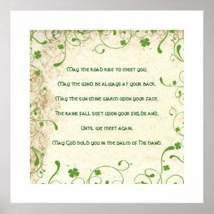 Poster Framed May the road rise (en anglais seulement) je