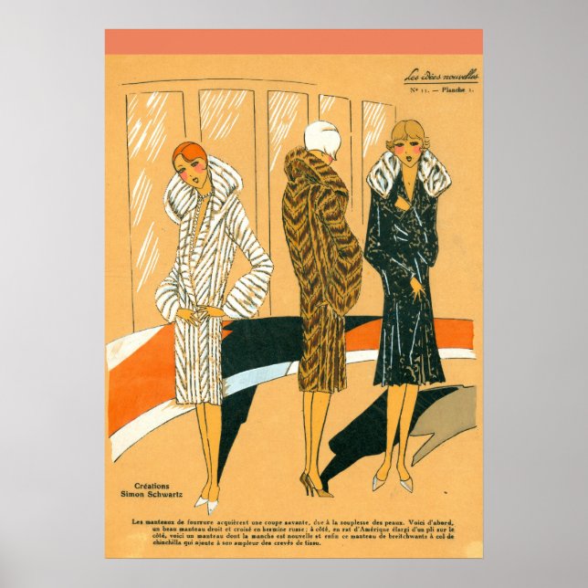 Poster Français Mode Publicité Copie : Manteaux Fe (Devant)