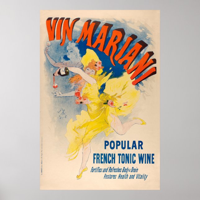 Poster Français : Vin Mariani, Vin Tonique Françai (Devant)