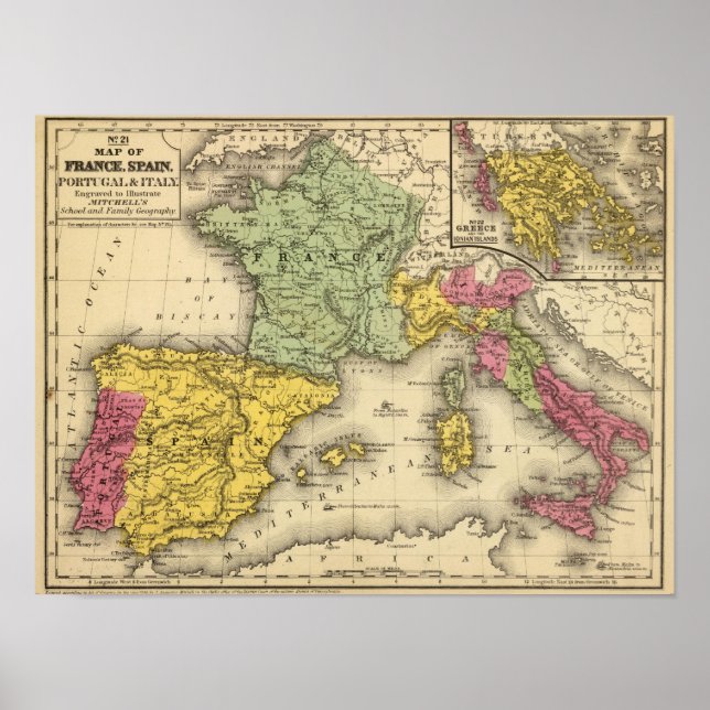 Poster France, Espagne, Portugal, Italie (Devant)