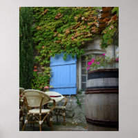 France, Les Baux de Provence, cafÃ© patio