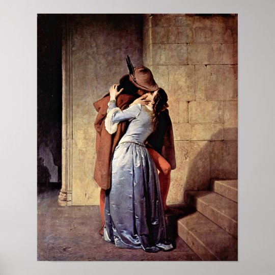 Poster Francesco Hayez - le baiser | Zazzle.fr