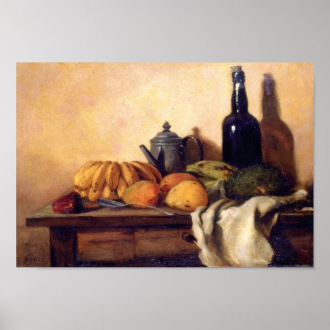 Poster Francisco Oller Still Life Guanabana (Devant)