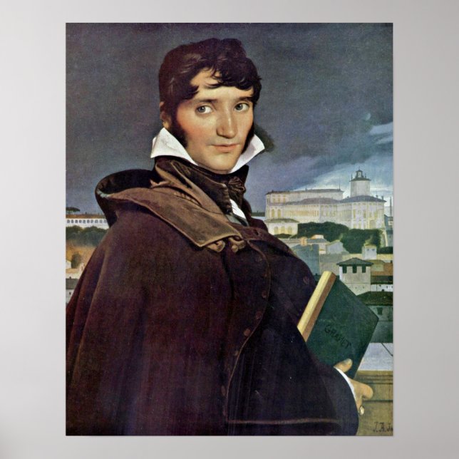 Poster Francois-Marius Granet par Jean Auguste Ingres (Devant)