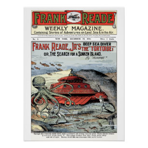 Poster Frank Read Jr Futurist Sci-Fi, numéro 1-8, 1902