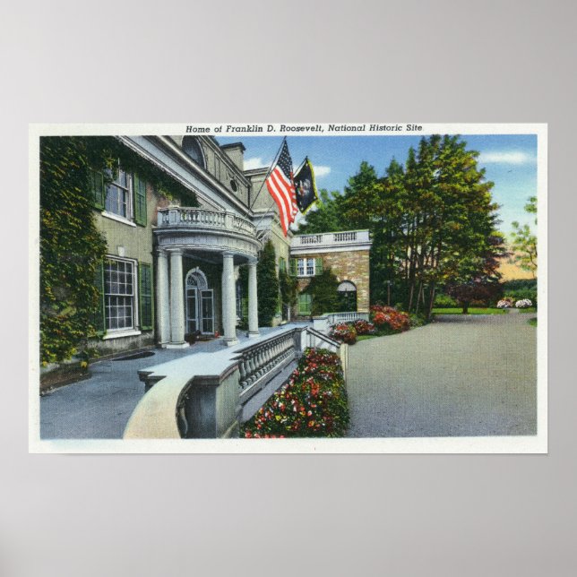 Poster Franklin D Roosevelt's House (Devant)