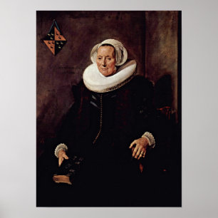 Poster Frans Hals - Épouse de Pieter Jacobsz