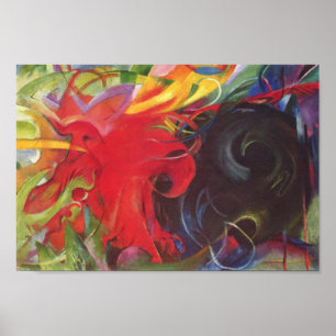 Poster Franz Marc - Formes de combat