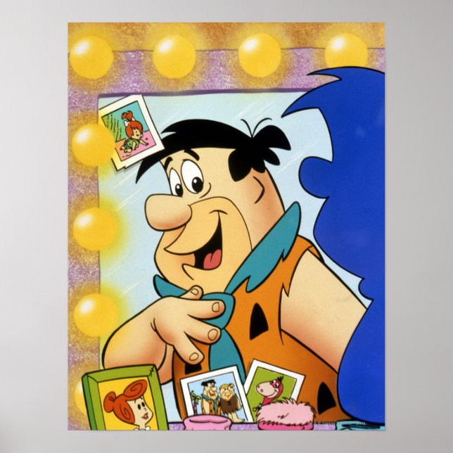 Poster Fred Flintstone Regardez En Miroir (Devant)