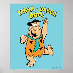 Poster Fred Flintstone Yabba-Dabba Doo !